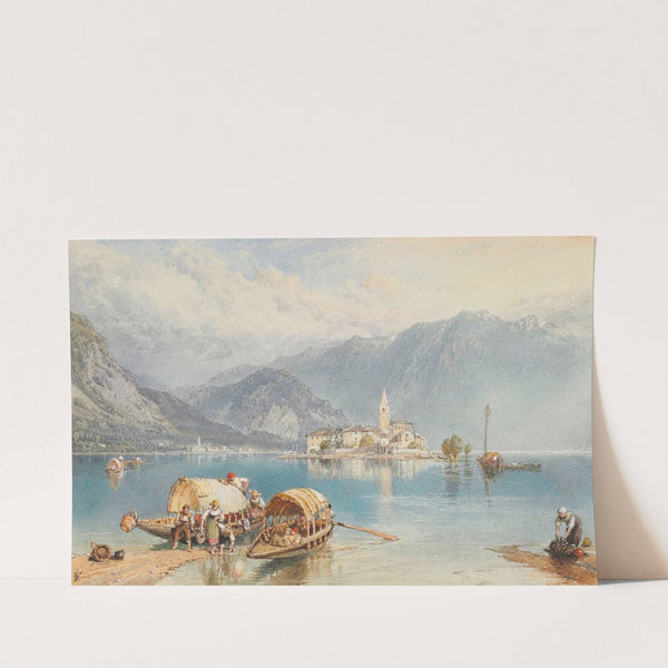 View of Isola Bella, Lake Maggiore, Italy by Myles Birket Foster