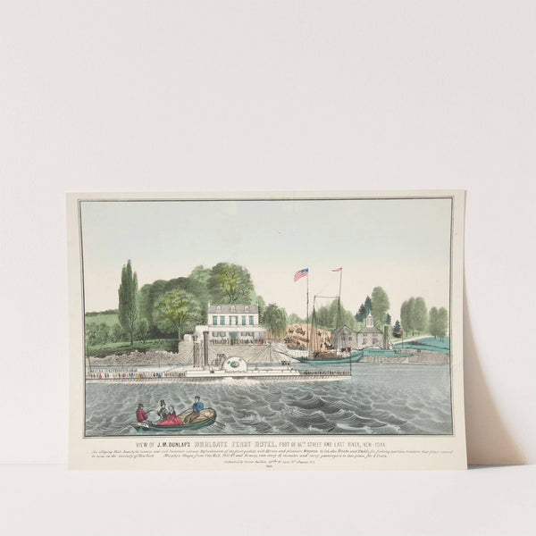 View of J.M. Dunlap’s Hurlgate Ferry Hotel … by James S. Baillie