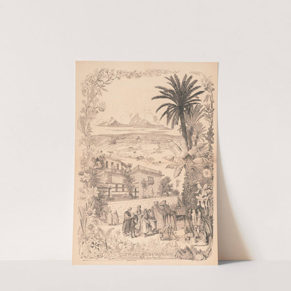 View of Jerusalem from Mount Olivet (1869) by H.H. Lloyd & Co.