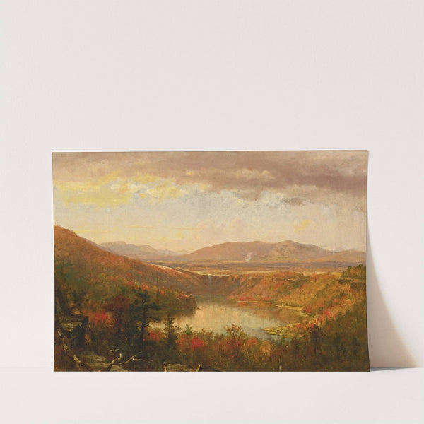 View of Kaaterskill Falls by Worthington Whittredge