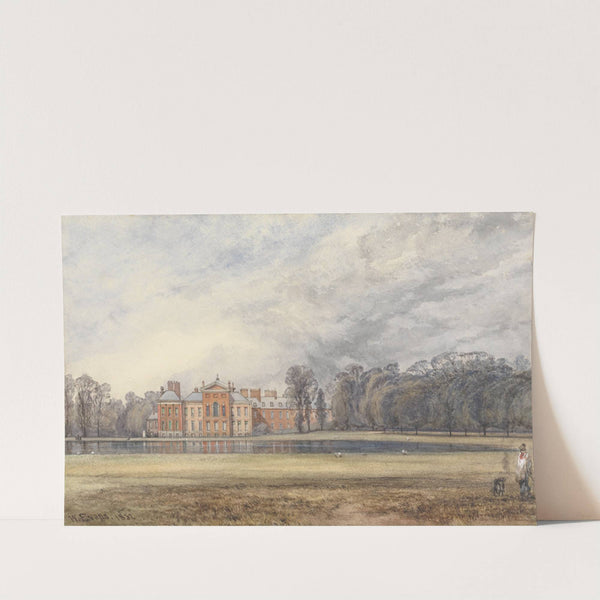 View of Kensington Palace from across the Round Pond by William Evans of Bristol