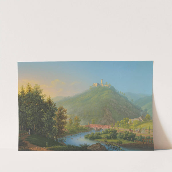 View of Kynsburg over the Weistritz River Valley in Silesia (late 18th–19th century) by Johann Heinrich Bleuler