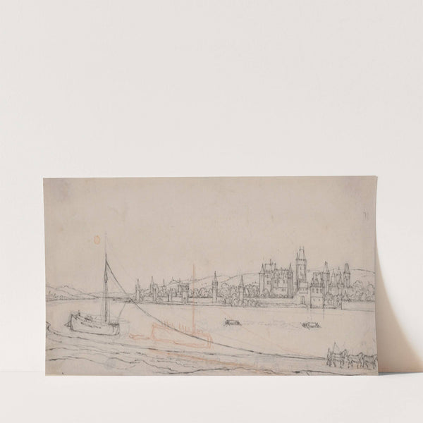 View of Lahnstein on the River Rhine (ca. 1636) by Wenceslaus Hollar