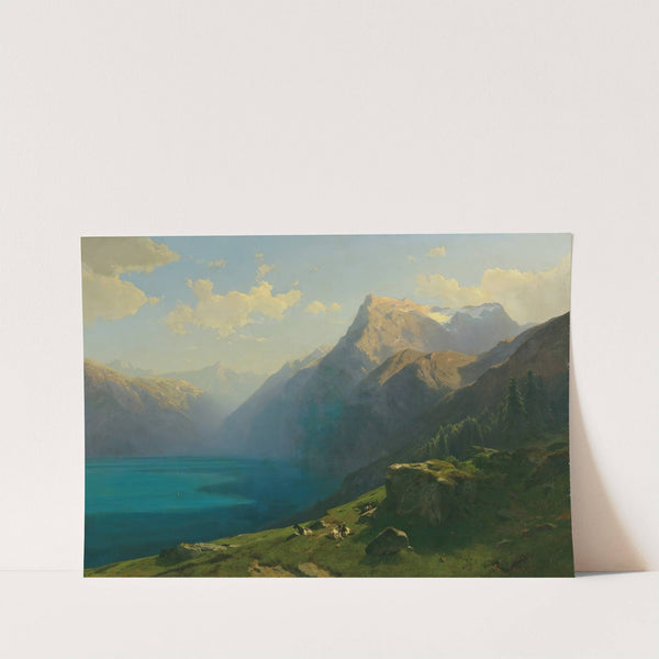 View Of Lake Lucerne From Seelisberg (1862) by Alexandre Calame