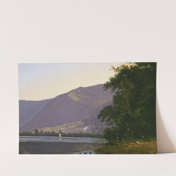 View of Lake Nemi by Antoine-Fèlix Boisselier