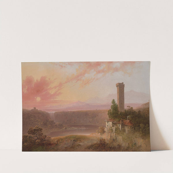 View of Lake Nemi at Sunset by Joshua Shaw