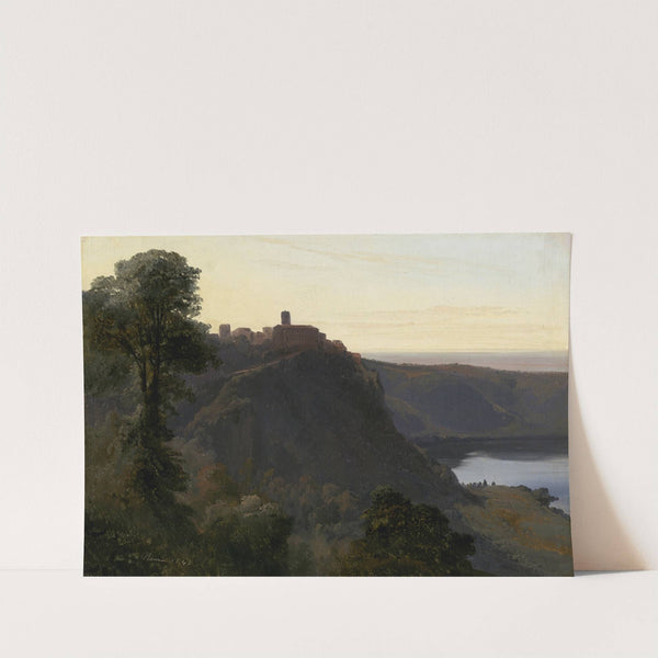 View of Lake Nemi by Jules Coignet