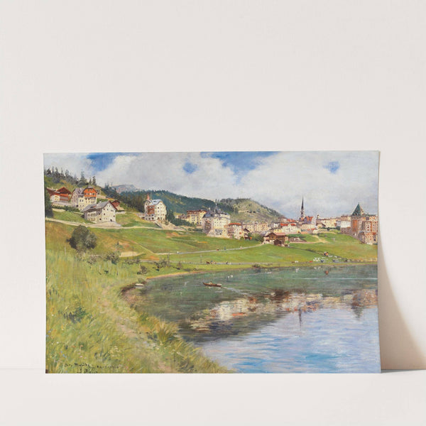 View of Lake St. Moritz by Alberto Rossi