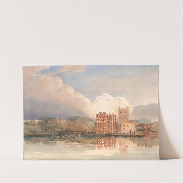 View of Lambeth Palace on Thames (1820s) by David Cox