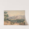 View of Lebanon, after an English Engraving and an Italianate motif of the Sabiner Mountains by Ernst Welker