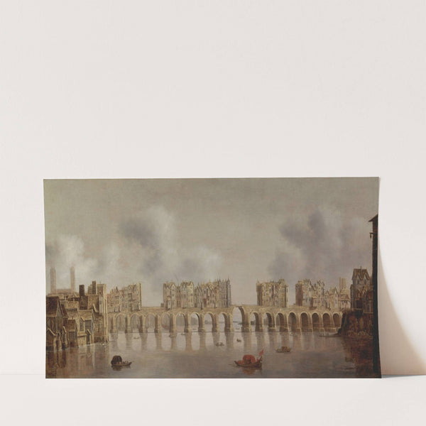 View of London Bridge by Claude de Jongh