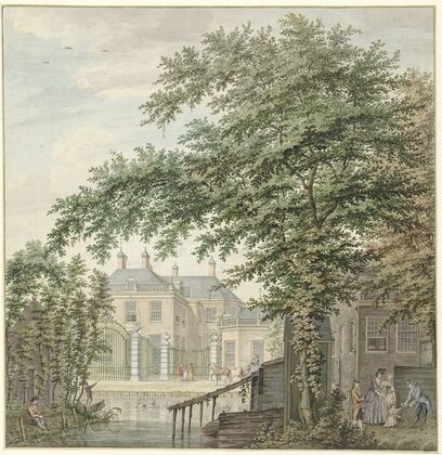 View of Luxemburg House at Maarssen on the Vecht