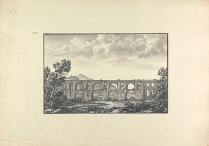 View of Maglova Aqueduct