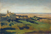 View of Marino in the Alban Mountains in the Early Morning