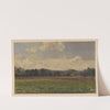 View of meadows and wooded hills near Trzebnica (1850-1881) by Adolf Dressler