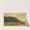 View of meadows by the Oder (1850-1881) by Adolf Dressler