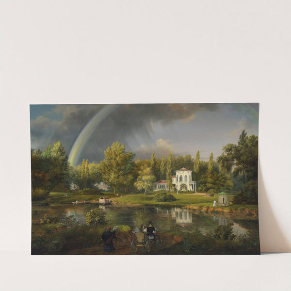 View of Morysinek in Wilanów (1834) by Wincenty Kasprzycki
