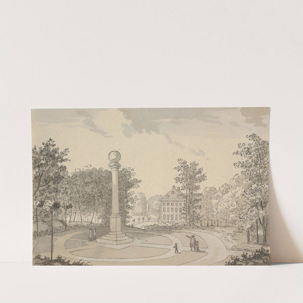 View of Naesse castle and De Coninck's Column from the East by Erik Pauelsen