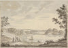 View of Naesse castle with Lake Furesø from the West