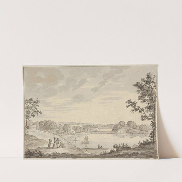 View of Naesse castle with Lake Furesø from the West by Erik Pauelsen