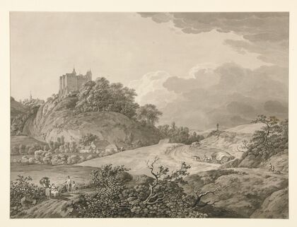 View of Nossen Castle in Saxony
