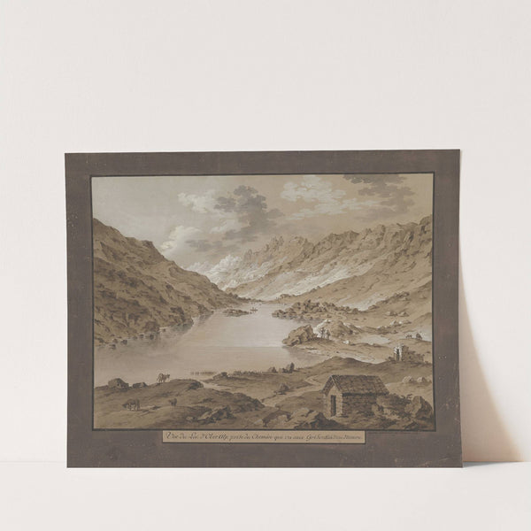 View of Oberalp Lake (late 18th–19th century) by Franz Xaver Triner