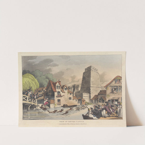 View of Oxford Castle (1809) by Thomas Rowlandson