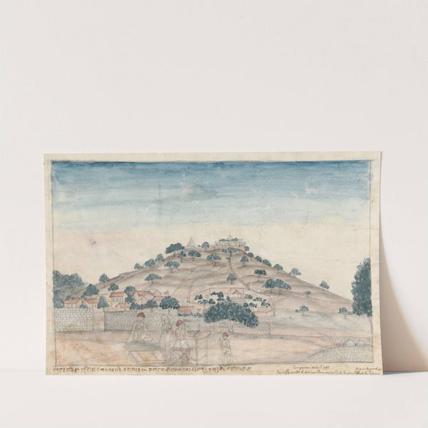View of Parbati, a Hill near Poona Occupied by the Temples at which the Peshwa frequently Worships by Gangaram Chintaman Tambat