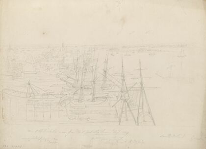 View of Philadelphia as seen from top of Great Ship House