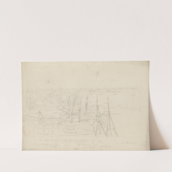 View of Philadelphia as seen from top of Great Ship House by John Rubens Smith