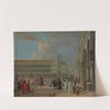 View Of Piazza San Marco With The Torre Dell'orologio, Venice by Luca Carlevarijs