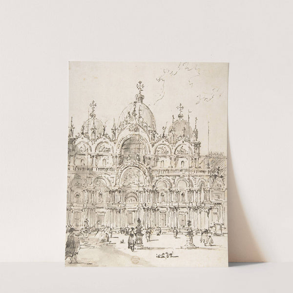 View of Piazza with Basilica of San Marco (1712–93) by Francesco Guardi