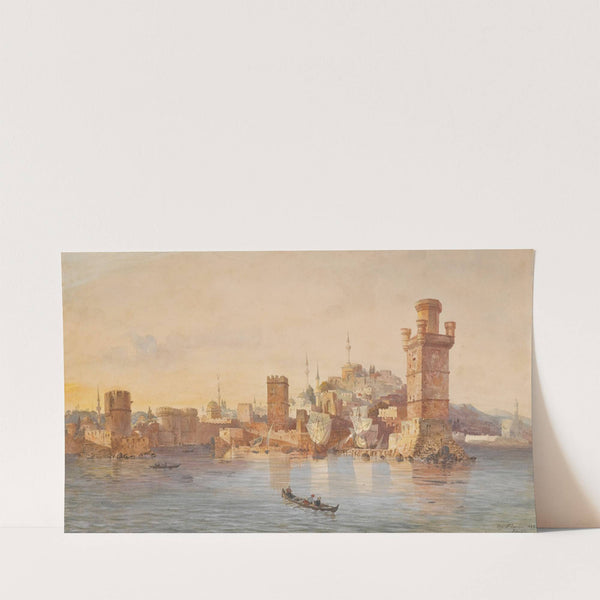 View Of rhodes (1848) by Eugène Flandin