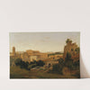 View of Rome with the Colosseum. Study by Gustaf Wilhelm Palm