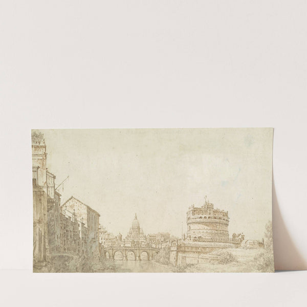 View of Rome with the Dome of Saint Peter’s and the Castel Sant’ Angelo (c. 1744) by Giuseppe Zocchi