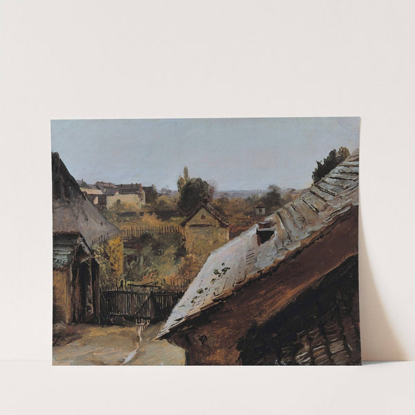 View of Roofs and Gardens by Carl Blechen