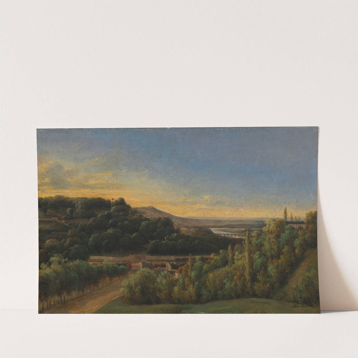 View of Saint-Cloud, Near the Seine by Alexandre Pau de Saint-Martin
