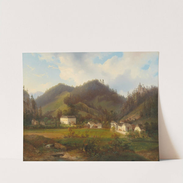 View of Schloss Gutenstein (1866) by Carl Hasch