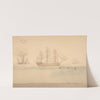 View of ships and mines by Robert Fulton