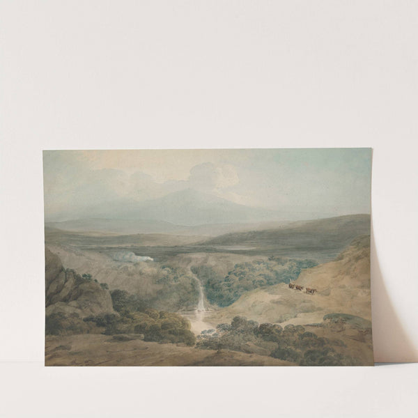 View of Snowdon from Moel Hebog, North Wales by William Pearson