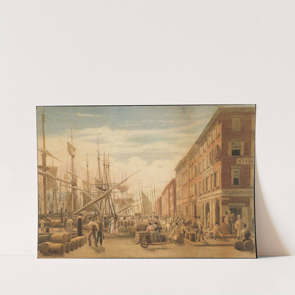 View of South Street, from Maiden Lane, New York City by William James Bennett