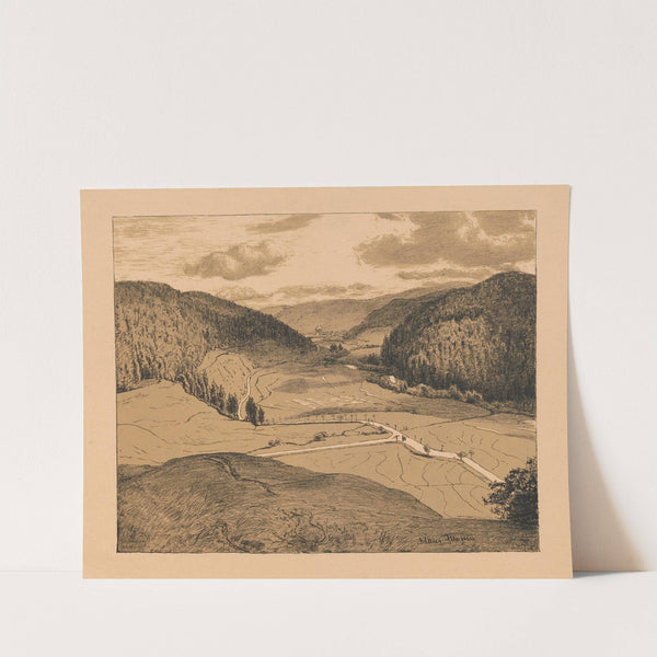 View of St. Blasien with the cathedral dome in the distance (1899) by Hans Thoma