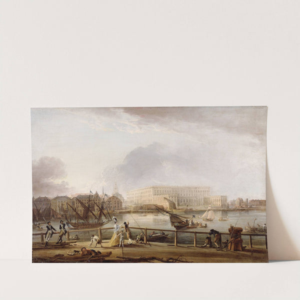 View of Stockholm Palace from the Skeppsholm Bridge by Elias Martin