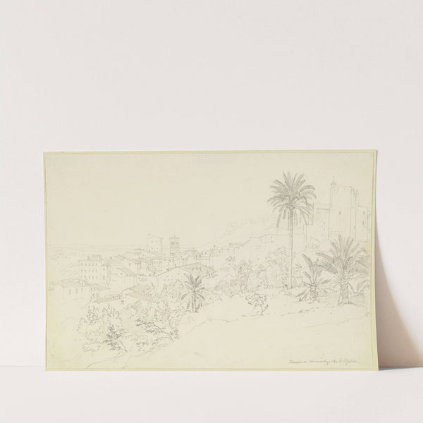 View of Terracina by Friedrich Eisenlohr