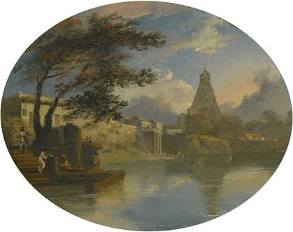 View Of Thanjavur, India, With The Brihadeeswarar Temple