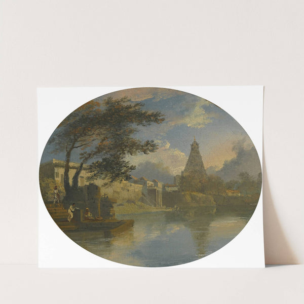 View Of Thanjavur, India, With The Brihadeeswarar Temple by Sir Charles D'Oyly