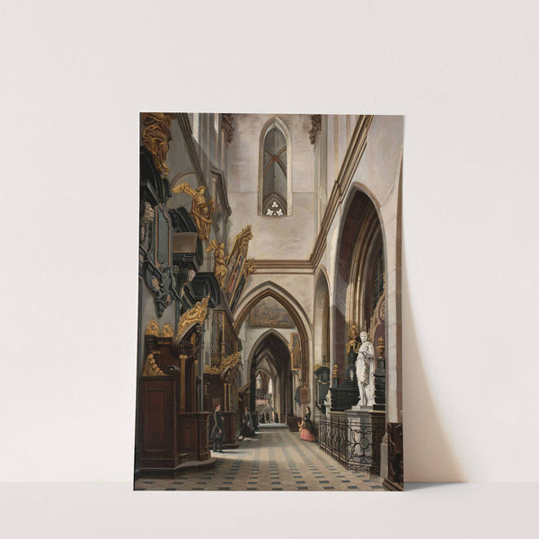 View of the aisle in the Wawel Cathedral by Saturnin Świerzyński