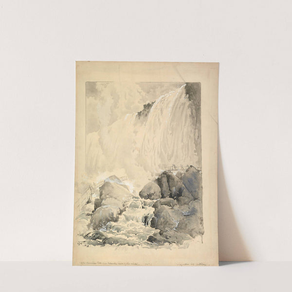 View of the American Falls, from below the Cave of the Winds by Harry Fenn