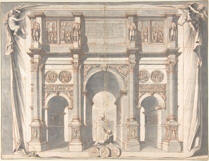 View of the Arch of Constantine