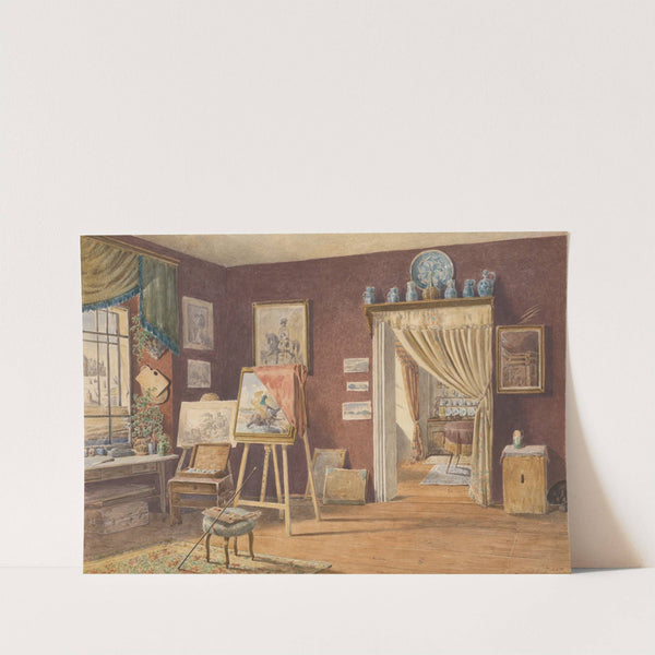 View of the Artist’s Atelier by Friedrich Carl von Scheidlin